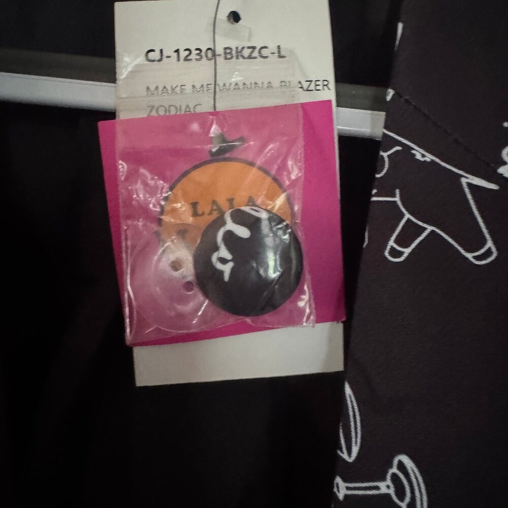 Dressed in Lala Make Me Wanna Lala Boyfriend Blazer in Zodiac - Picture 4 of 6